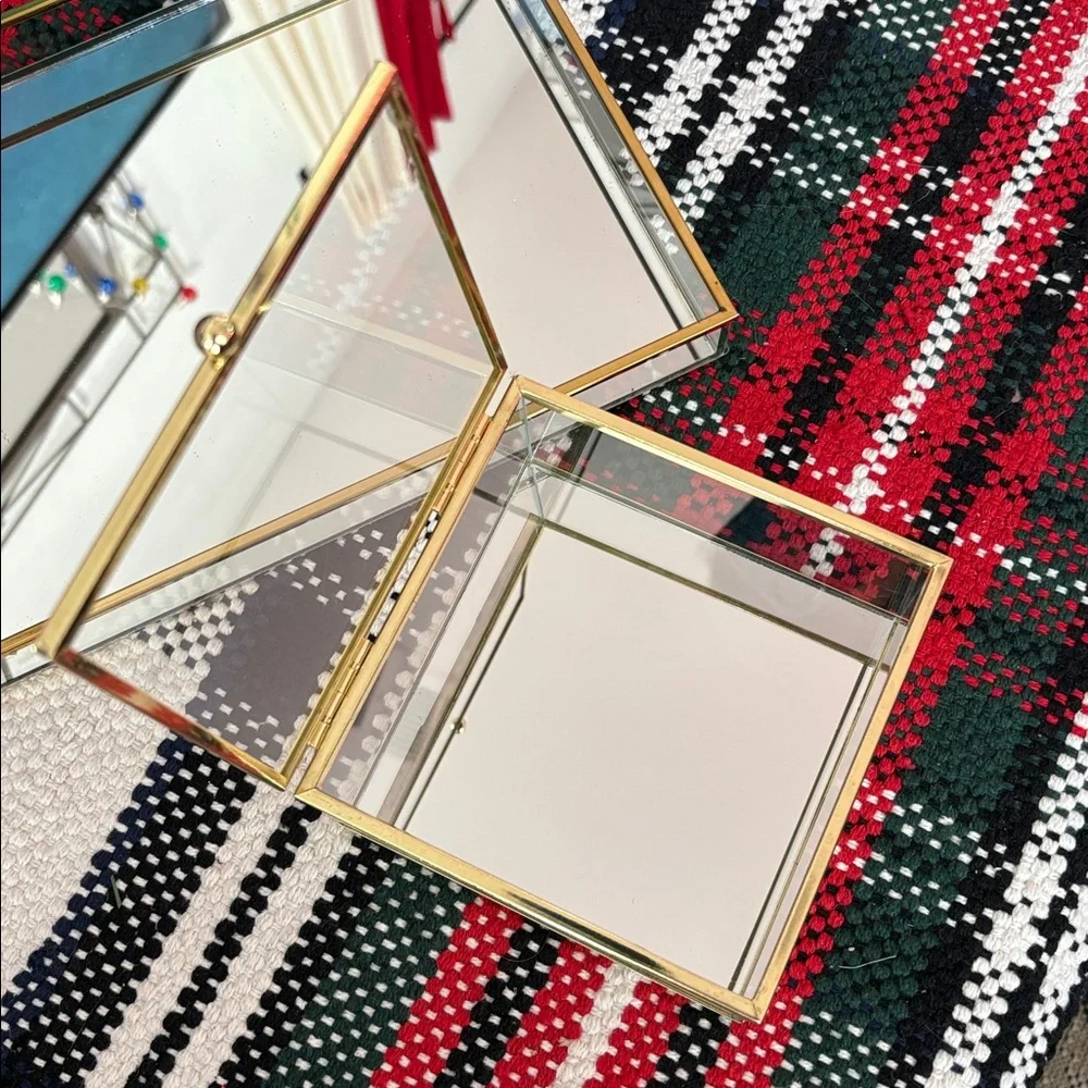 🆕Mirrored Vanity Tray And Trinket Box